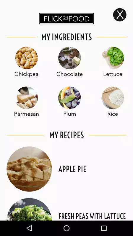 Play Flick on Food | wiki food app